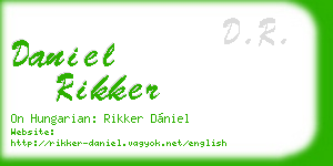 daniel rikker business card